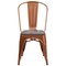 Flash Furniture Copper Metal Stackable Chair with Wood Seat, PK4 4-ET-3534-POC-WD-GG - alternate 6